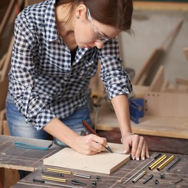 Colarr 20 Pcs 7mm Slimline Pen Kit with Refill Wood Turning Twist Pen Kit Lathe Turning Supplies for DIY Copper Pen Making Friend Teacher Students Gifts(Black)