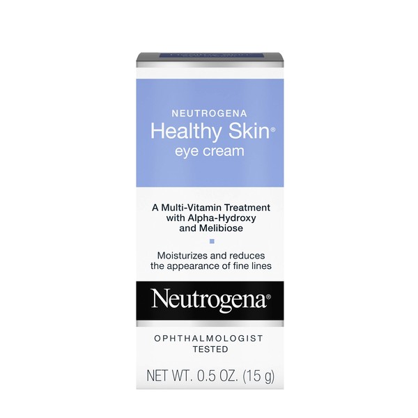Neutrogena Healthy Skin Eye Firming Cream with Alpha Hydroxy Acid, Vitamin A and Vitamin B5 - Eye Cream for Wrinkles with Glycerin, Glycolic Acid, Alpha Hydroxy, Vitamin A, Vitamin B5, Vitamin C, 0.5 oz