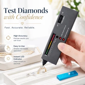 Diamond Tester Pen for Jewelry Checking – LED Gemstone Selector Tool for Rings Watches Gems