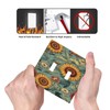Azjincos Decorative Art Light Switch Covers Sun Flowers 2 Gang