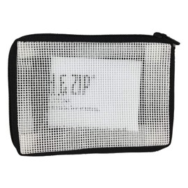 Alice Peterson Stitch & Zip Needlepoint Coin/Credit Card Case Kit - SZ100 Blank Black Backing