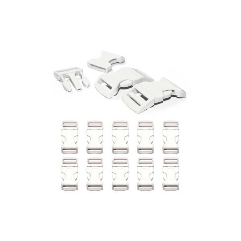 Ganzoo Snap Fastener Set of 10 Plastic Clip Fasteners for