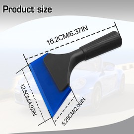 Rubber Window Tint Squeegee, 5 in Length Super Flexible Silicone Squeegee No-Slip Handle for Car Remove Frost and Snow, RV, Windshield, Shower, Bathroom, Glass, Mirror