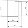 Stoppla Arkon Door Stop, Diameter 32 mm, Height: 20 mm,