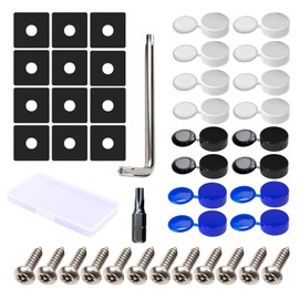 Yqhugbc Kennzeichen Schrauben, M5 Edelstahl Auto Nummernschild Schrauben, für Autos und Motorräder Kfz Kennzeichenhalterung mit Nummernschild Schrauben und Abdeckkappen