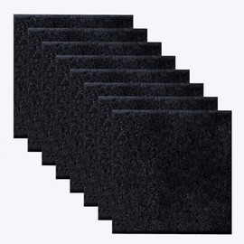 8 x Activated Carbon Filter Mat (10.5 x 11.5 cm), Organic Bin Filter, Activated Carbon Filter for Organic Buckets, Odour Neutralising Filter, Compatible Food Containers, Durable and Effective for