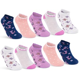 10 pairs of children's cotton socks, boys & girls - 10 Pairs Girls 1, size: 27-30