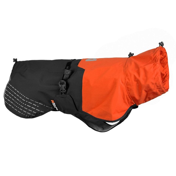 Non-stop dogwear Fjord 2963 Raincoat Orange/Black Rain Cover in Many