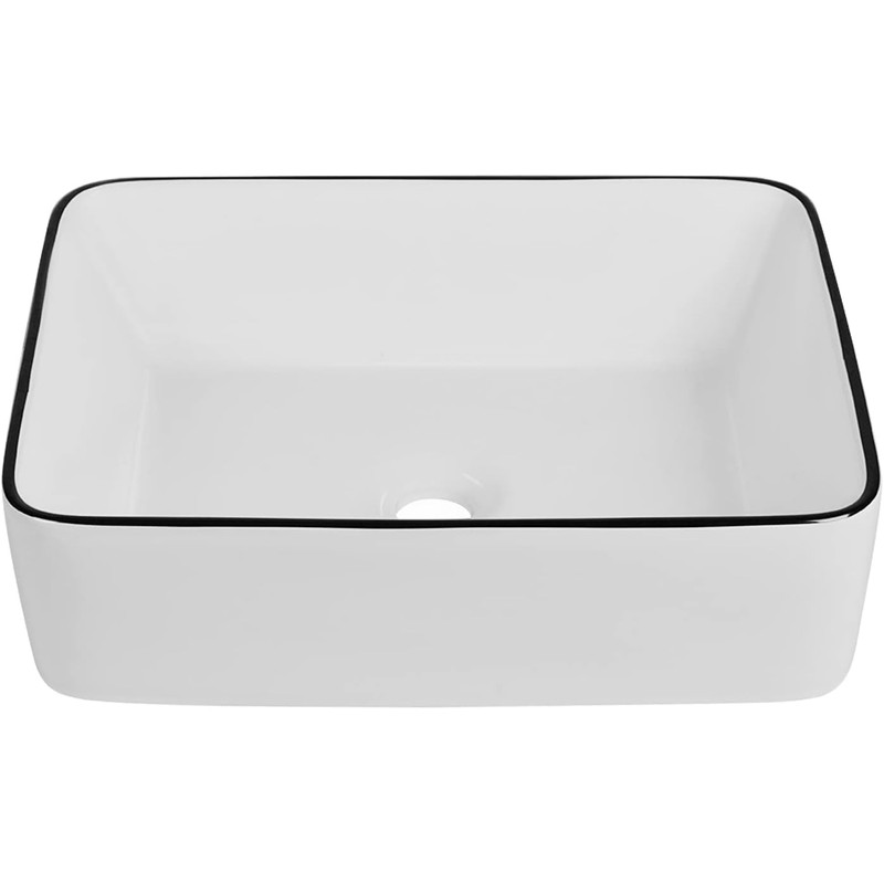 DeerValley 19" x 15" Bathroom Sink, Bathroom Vessel Sink Rectangular