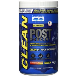 Trace Minerals | TMRFIT Series Clean Post Workout Canister Supplement | Supports Muscle Recovery and Strength | Gluten Free, Certified Vegan, Non-GMO | Strawberry Lemonade | 16.2 Oz