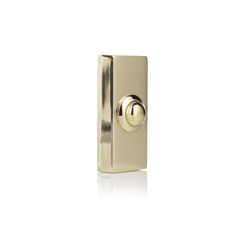 Wired Surface Mounted Bell Push Brass