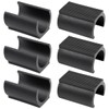 30 Pcs 22mm Black U Shaped Floor Glides - Plastic