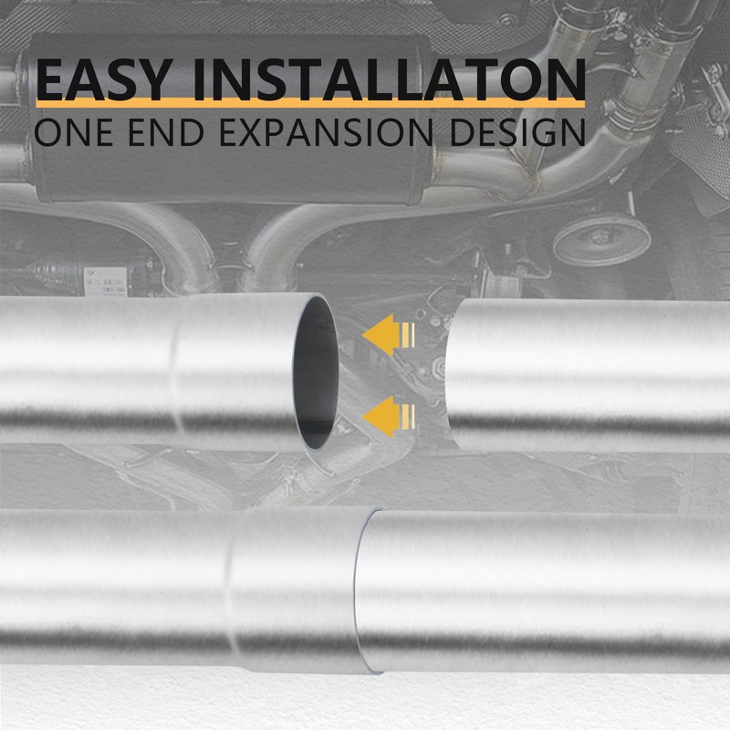 LCGP 2.25 Inch Exhaust Pipe, Mild Steel Custom Mandrel Exhaust