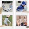 [GoUseGo] キッズ 水着 男の子 女の子 3点セット 80～130cm 長袖ラッシュガード スイムパンツ 帽子