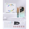 HOMEASY Nail Drill 40000RPM - Rechargeable Nail File with Bits,