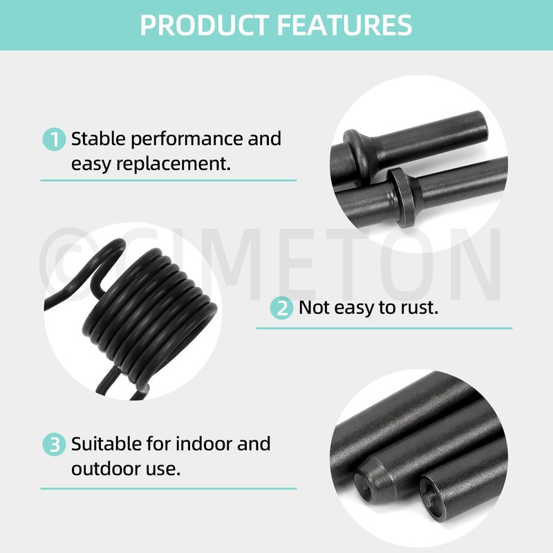 Cimeton 7PCS Pneumatic Air Rivet Tool Carbon Steel Hammer Head
