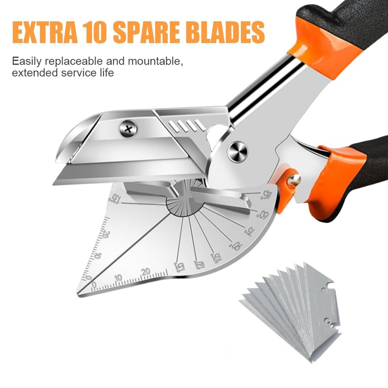 DAJASD Mitre Shears, 45-135° Multi Angle Trim Cutter, Miter Shears