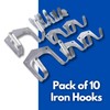 Marco Paul 10pc Metal Hooks for Hanging Heavy Duty Garden