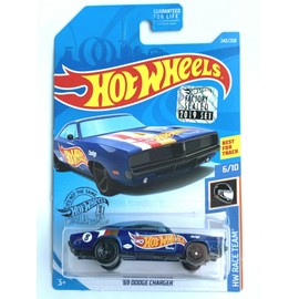Hot Wheels '69 Dodge Charger (Blue) - HW Race Team 6/10 (2019 Factory Sealed)