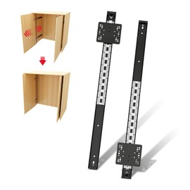 NECILO 300mm Pocket Door Drawer Runners, 14kg Load Capacity Per Pair, Full Extension Ball Bearing Slides, Space-Saving Design for Kitchen, Bedroom & Home, Side Mount & Top Mount, 1 Pair (2 Packs)