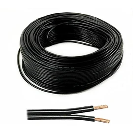 electrosmart Black Multistrand 2 x 0.5mm Speaker Cable Ideal for Car Audio & Home HiFi (20)