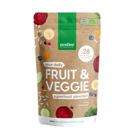 Purasana Purasana I Fruit & Veggie I 216g Superfood Powder I organic superfood I 28 fruits