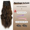 ShowJarlly Clip-In Extensions, 4 Pieces, 60 cm Full Head Hair