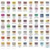 Unbranded 9 pack VENDING MACHINE CANDY STICKERS LABELS NUTRITION 2.5"