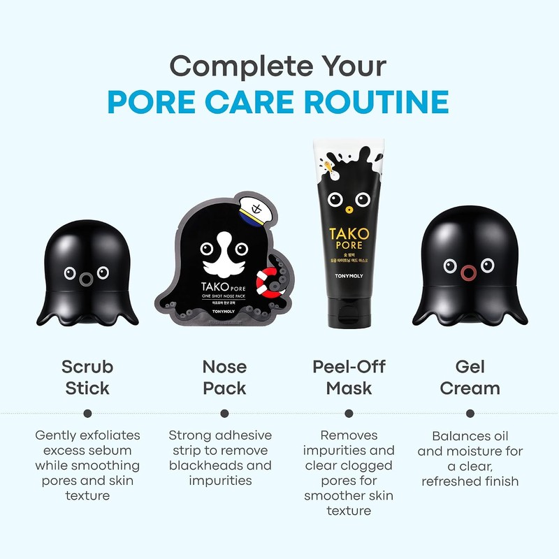 TONYMOLY Tako Pore Blackhead Scrub Stick
