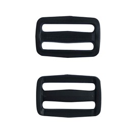 Pack 50 Black Plastic Buckle – Webbing Triglide Slider for Bag Straps, Rifle Slings, Dog Collars,1 1/2 Inch, Q2008
