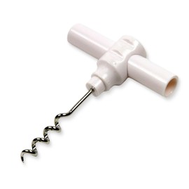 Chef Craft Select Travel Corkscrew, 4 inches in length, White