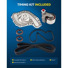 PHILTOP Timing Belt Kit with Water Pump, Compatible with Chrysler 300 2005-2010 and Dodge Charger 2006-2010, Compatible with(See Discription), TBK1150,1207170,4792353,4663515AD