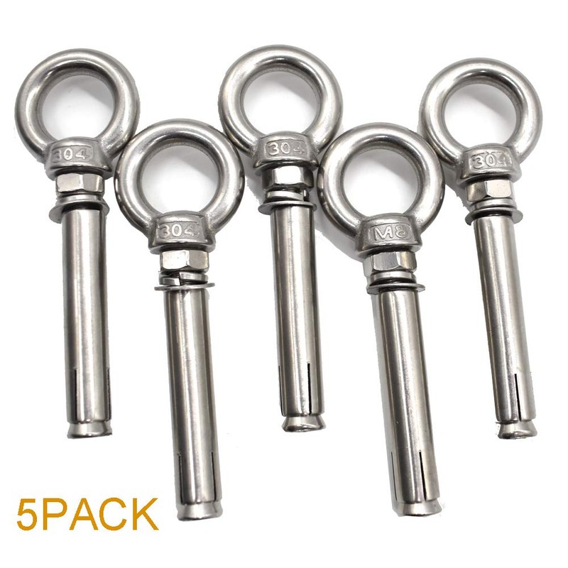 5 Pack Expansion Bolt Anchor Bolt 304 Stainless Steel Screw