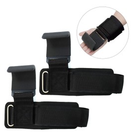 Weight Lifting Hooks Pair Wrist Supports Non-Slip for Gym Grips Pull Up Weight Lifting Grips Barbell Powerlifting Exercise Fitness 8mm Neoprene Padded