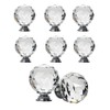 NUODWELL 8 Pcs Spherical Drawer Knob Crystal Pull Handles Cupboard