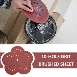 SG Store Pack of 25 215 mm 10 Hole Wall and Ceiling Sander Sanding Discs Velcro Sanding Discs Grit 60/80/120/150/240 with 5 Each for Drywall Sanders