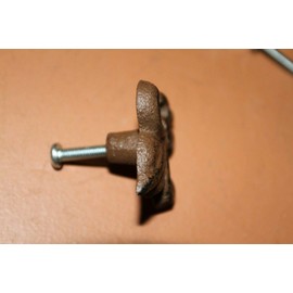 Southern Metal Pack of 50 Fleur De Lis Hardware Knobs, Vintage Style Cast Iron, 2 inch, F-8