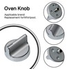1 Pcs Oven Knob Surface Burner Control Cooktop Knob Silver
