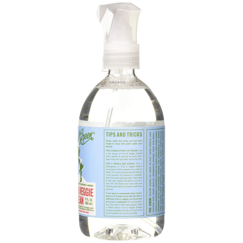 Rebel Green Fruit & Veggie Clean - Plant-Based Produce Cleaner