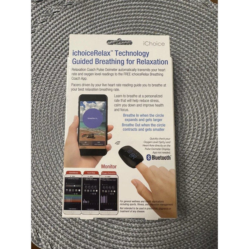 Pulse iChoice Smart Pulse Oximeter + Free App For Relaxation