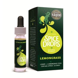 Holy Lama Spice Drops Lemongrass Extract – Great Taste Awards. Natural Cooking Ingredient, Savoury or Sweet, Thai, Healthy Drinks Recipes. Citrus Flavour 1 x 5ml Bottle