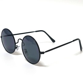 [FashionBerry] ブラック×スモーク サングラス 度なしメガネ ファッションメガネ おしゃれ眼鏡 めがね 眼鏡 メンズ レディース 丸 四角 透明 色付き 小さい 大きい 軽い ゴルフ 運転 車 釣り 登山 uvカット 紫外線カット 1050500-F-064