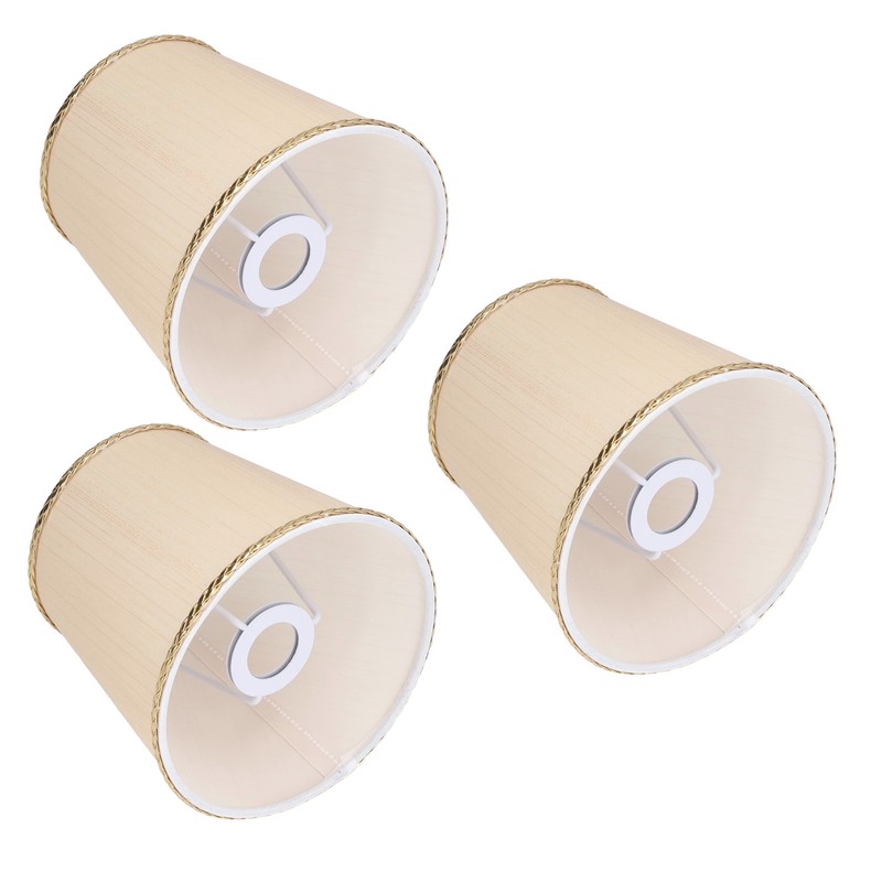 3Pcs Small Lamp Shades Soft Cloth Hand Crafted Safe Design