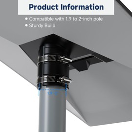 Jangker Starlink Mount Gen 3 Adapter, Starlink Gen 3 Pipe Adapter, Compatible with 2'' Diameter Starlink Pole Mount Gen 3 and Starlink Wall Mount Gen 3