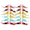 com-four® 24 x Decorative Birds, Artificial Birds in 5 Colourful