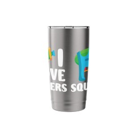 I Love Squirters Water Gun Fun Meme Joke Humor Stainless Steel Insulated Tumbler