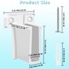 12 PCS Wire Shelf End Bracket, Plastic Closet Shelves Brackets