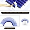 Kolybel YY Blue+Purple Eyelashes Extension Y Shaped 0.07mm C Curl