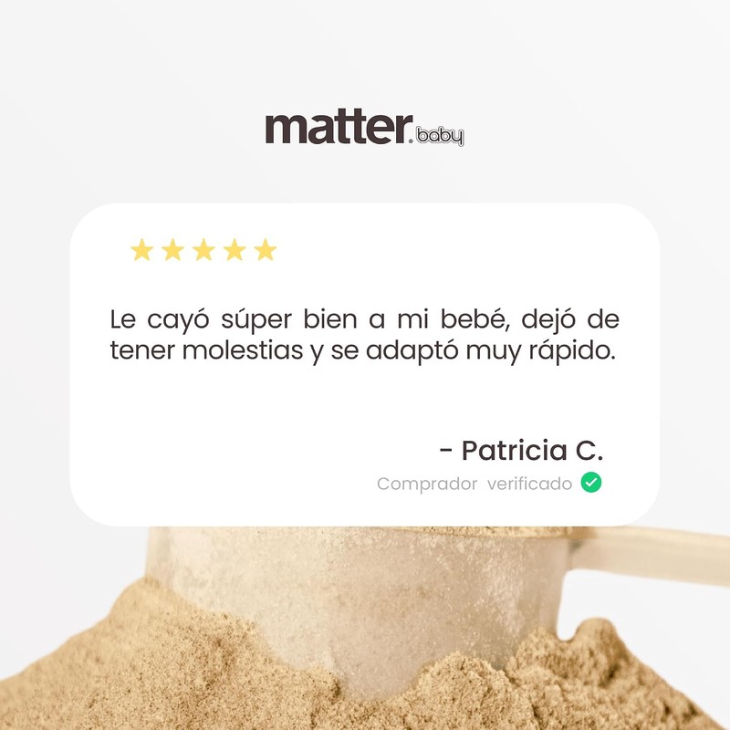 Fórmula vegetal sin lactosa Matter Total Baby Etapa I –