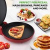 NutriChef Countertop Pizza Maker | 1500W Non-Stick Electric Pizza Cooker